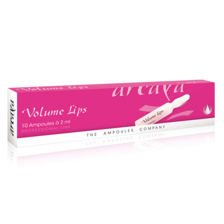 Volume Lips 10er Ampullenpackung in der Farbe pink und weiß.