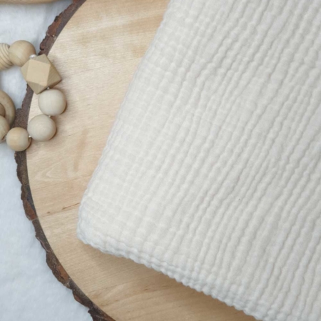Musselin-Pucktuch vanillefarben