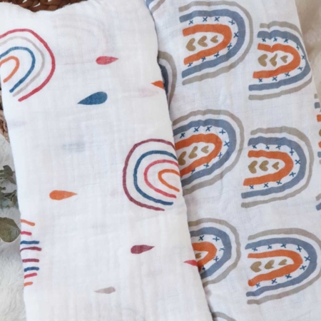 2er Set Müsselintücher bow