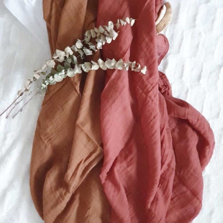 Musselintuch 120x120cm Set