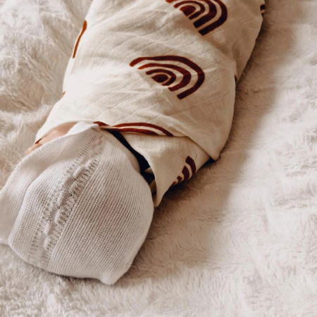 Musselintuch Big Bow 120x120cm